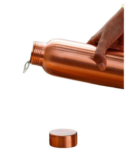 Light Weighted Reusable Leak Resistant Copper Empty Drinking Water Bottle with Screw Cap