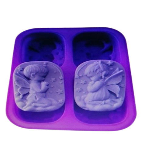 Glossy Oval Silicone Soap Mould Feature Toxicity Free Longer