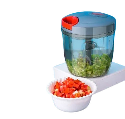 Plastic Multicolor Hand Push Vegetable Kitchen Chopper
