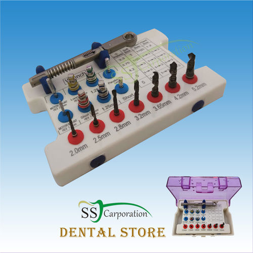 Dental Implant surgery drill and driver with torque  Instruments kit