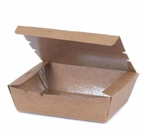 Brown Paper Food Packaging Box For Restaurant