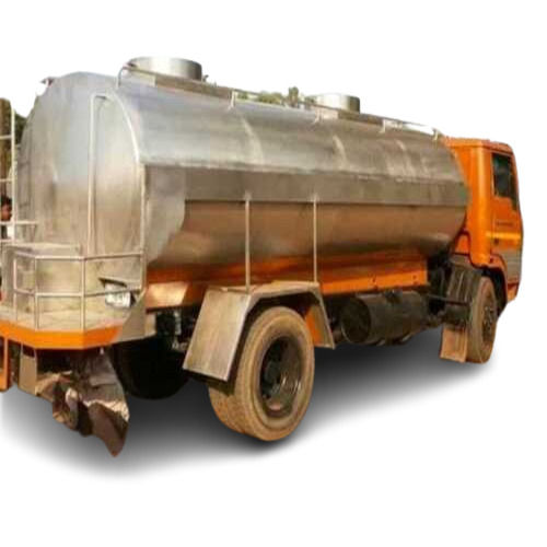 Polished Metal Road Milk Tanker for Industrial