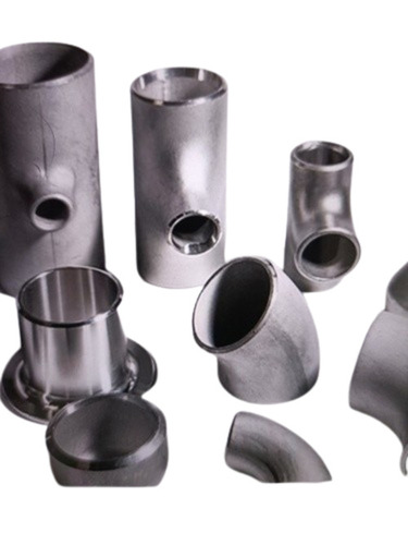 Stainless Steel Pipe Fittings - Polished Round Shape, Durable Silver Material, Very Good Quality