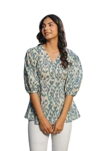 Cotton Short Length Kurti For Ladies