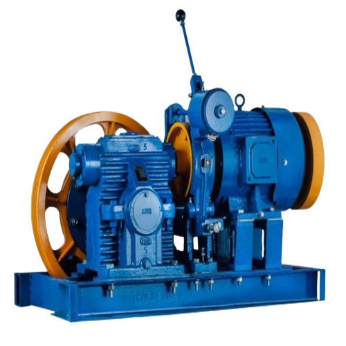 Elevator Machine - MS Material, 3 Phase Voltage, 8mm Rope Capacity | Industrial Use, 1.5 Maximum Speed, 8 Ropes