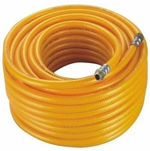 Yellow Color Round Shape Pvc Power Spray Hose