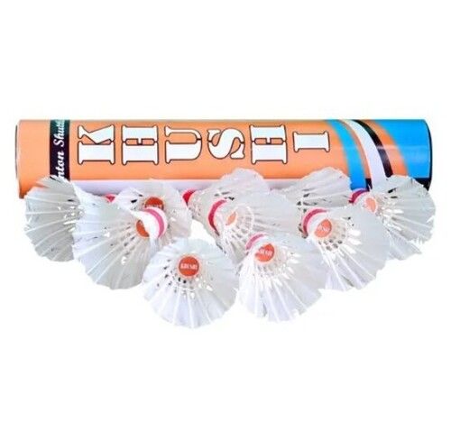 Natural Feathered White Badminton Shuttlecock