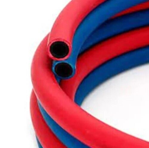 Multi Color Round Shape Rubber Material Twin Welding Hose