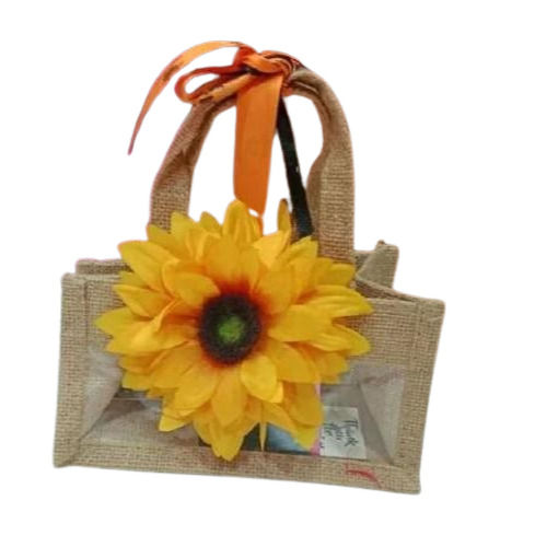 Plain Loop Handle Jute Gift Bag