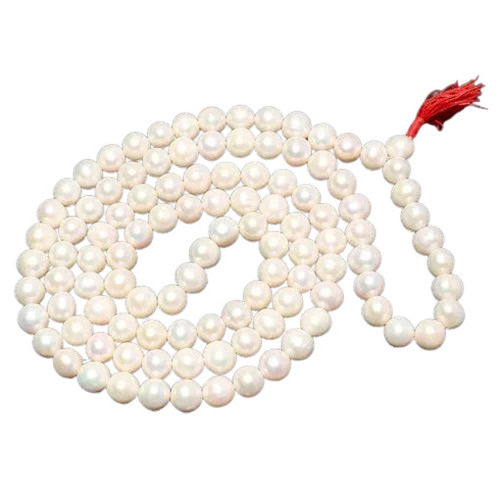 White Beads Mala