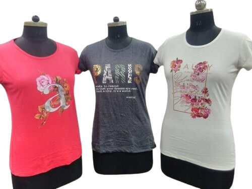 Round Neck Printed Girls T Shirts