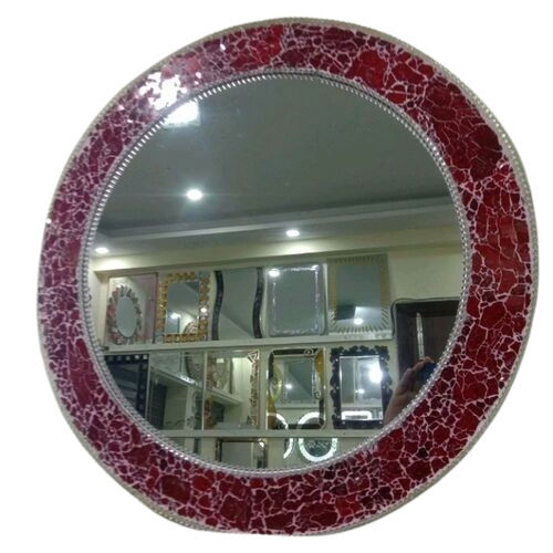 Round Shape Glass Material Wall Mirror For Home And Hotel