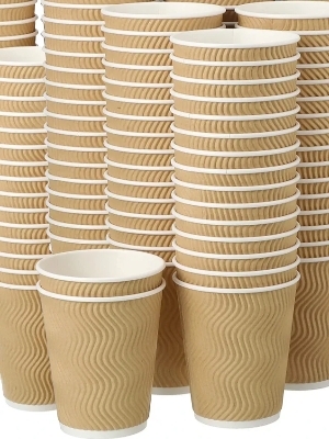 250Ml Brown Ripple Paper Cup - Usage: Tea Coffee Juice