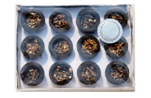 Cup Sambrani - Charcoal & Sambrani Material, Round Shape, Black Color | Religious Use, 90-95% Purity, Versatile Size Options