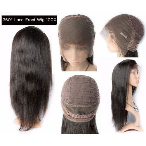 Ladies 360 Degree Black Lace Front Wig