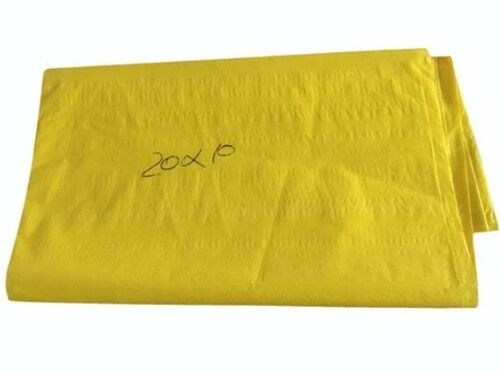 Yellow Color Plain Pattern Pe Laminated Hdpe Tarpaulin for Agriculture