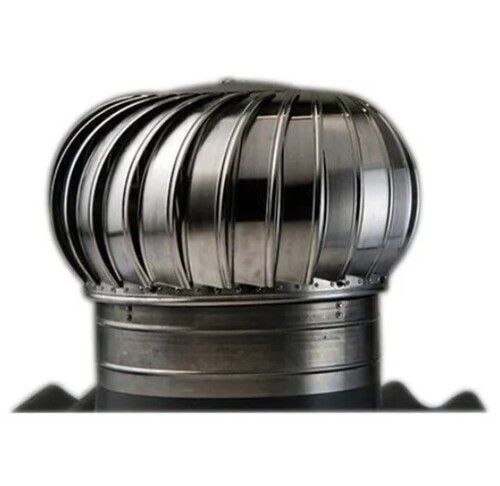 Silver Color Round Shape Metal Turbo Air Ventilator For Factory And Warehouse