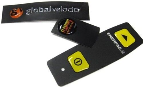 Black Color Water Proof Polycarbonate Label Stickers