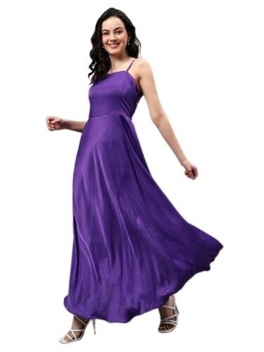 Chiffon Satin Gown