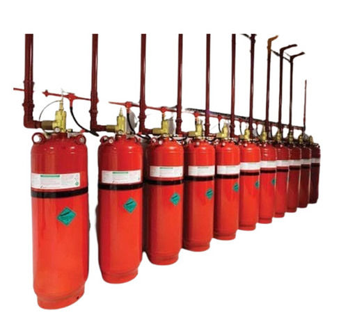 Floor Mounted Polished Finish Corrosion Resistant Clean Agent Fire Extinguisher