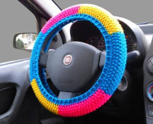 Multi Color Round Shape Rubber Material Steering Wheel Covers