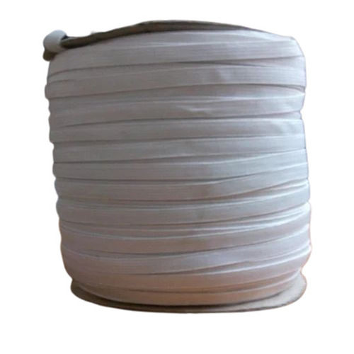 Ultra Flexible White Plain Polyester Garment Crochet Elastic For Textiles Industry