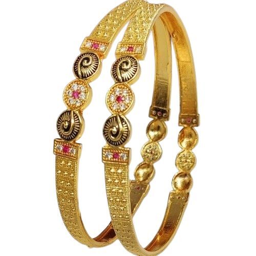 Designer Micron Golde Plating Imitation Bangles 