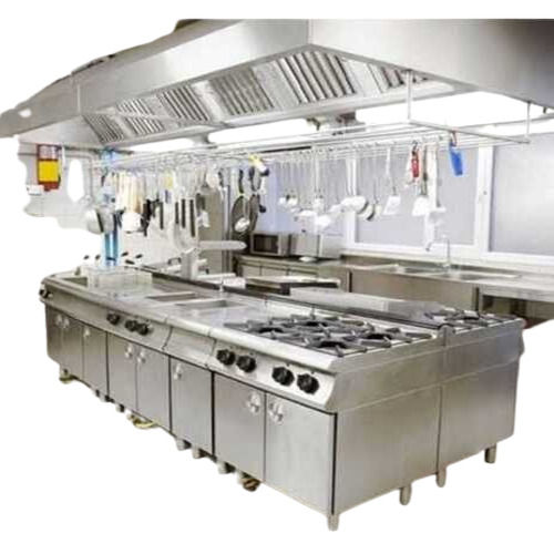 Silver Color Stainless Steel Restaurant Kitchen Equipment