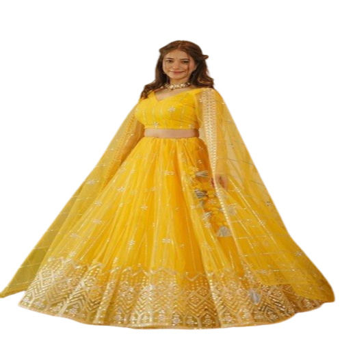 Designer Net Lehenga