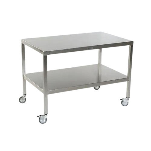 Stainless Steel Silver Commercial Restaurant Work Table