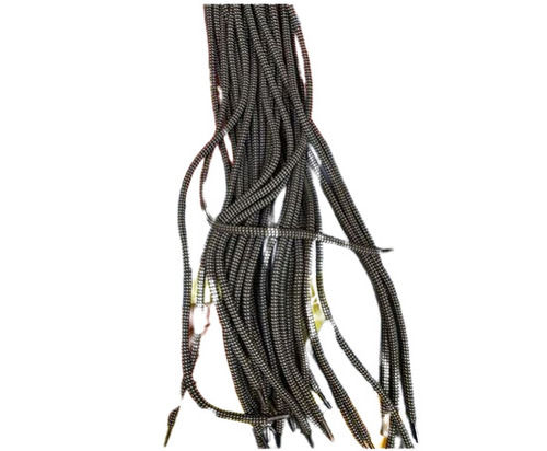 Light Weight Black Printed Shoe Laces