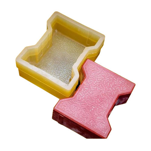 Yellow Plastic PVC Paver Block Mold