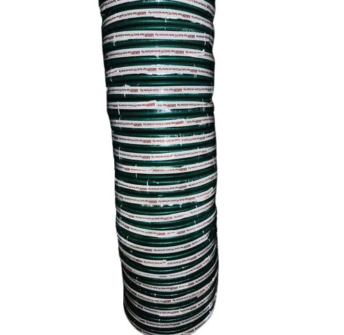PVC Suction Pipe - Durable PVC Material, Green Round Shape | Lightweight, Flexible, Corrosion and Abrasion Resistant, Reinforced for Strength, Easy to Install and Maintain