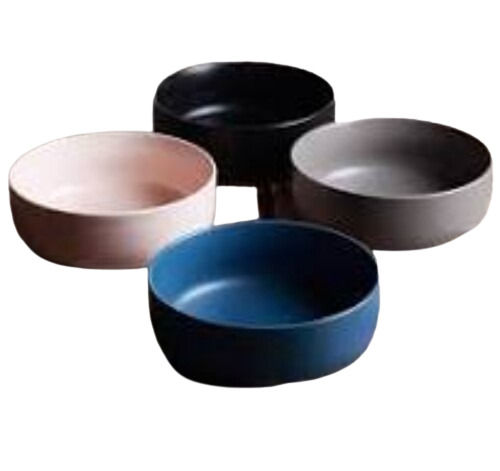 Multicolor Round Ceramic Bowls