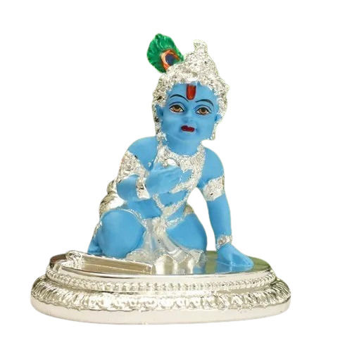 Table Mounted Light Weighted Portable Crack Resistant Religious Hindu God Krishna Statue