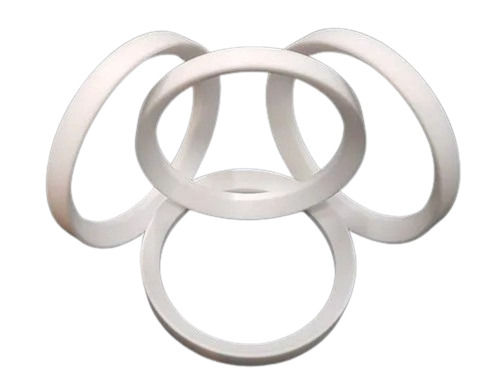 White Color Round Shape Ptfe Material Ball Valve Seat Ring