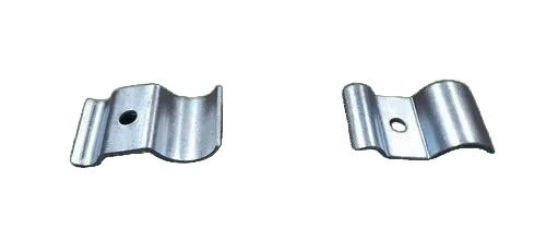Tractor Pressure Pipe Steel Clamp - HR Steel Material, 1.75 Inch Size, Silver Color, 3mm Thickness, Galvanized Coated Finish | Durable Design for Reliable Performance