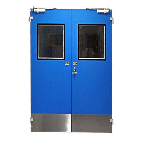 Blue Clean Room Door