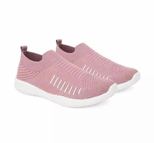 Casual Women Shoes - Fabric, Slip-On, Comfortable Fit, Low Heel, Pink | Washable, Breathable, Quick Dry, Slip Resistant Outsole