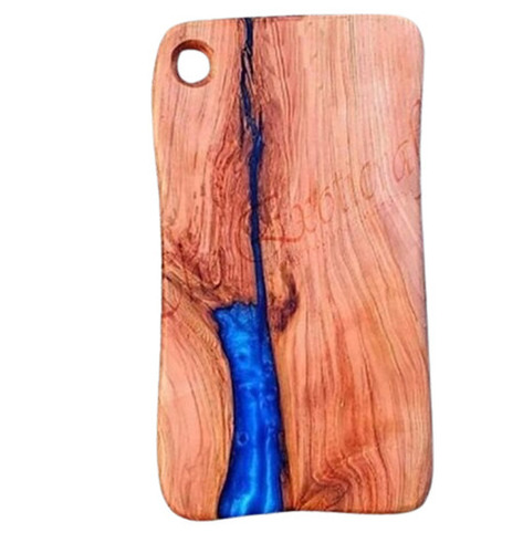 Chopping Board - Wooden, Standard Size, Brown | High Strength, Water and Crack Resistant, Portable Design for Chopping Fruits and Vegetables