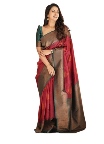Ladies Saree - 6.3 Meters With Unstitched Blouse Piece | Fade Resistant, Wrinkle-Free, Lightweight, Breathable, Machine Washable, Color Fastness, Extremely Comfortable