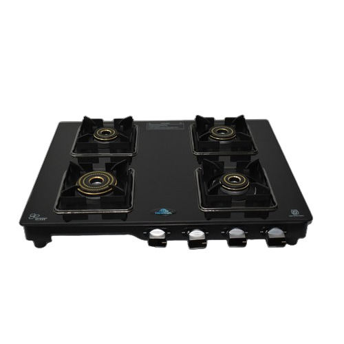 Titanic 4 Burner Gas Stove Black