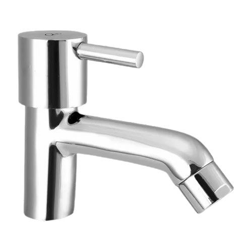 Brass Florentine Pillar Cock - Brass Material, Polished Finish, Glossy White Color | Elegant Design for Optimal Bathroom Fittings