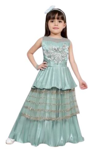 Girls Ethnic Frock - Cotton & Silk Fabric, Sizes M, S, XL, XXS | Soft & Comfortable, Anti-UV, Quick Dry, Waterproof, Modern Style, Perfect for Summer Parties