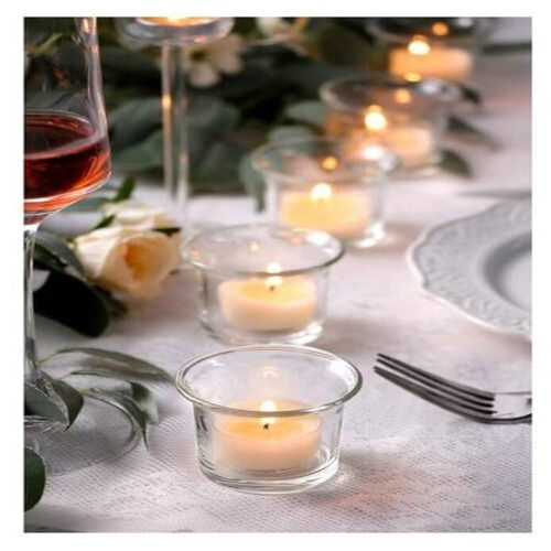 SPHINX Glass Votive Candle Holder For Home Decor Butter Cup-6 Pieces