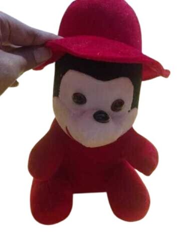 Soft Toy Teddy - Handmade Cotton, Soft and Plush, Available in Red and Black Colors | Perfect for Ages 2-5 Years, Packaged in Plastic Bag