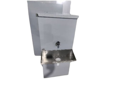 Stainless Steel Water Cooler - Polished Finish, Rectangular Shape, Modern Style, 220V Voltage, Bright Silver Color