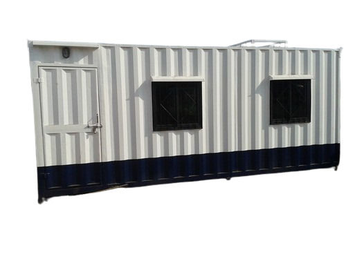 Portable Site Office Cabin - Very Good Quality, Durable Metal Construction, Polished White Finish, Versatile Office Use