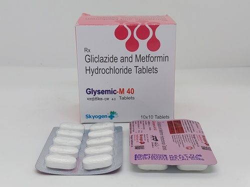 Gliclazide 40mg Metformin 500mg Tablets