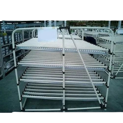 Polished Metal ABS Pipe FIFO Rack for Industrial